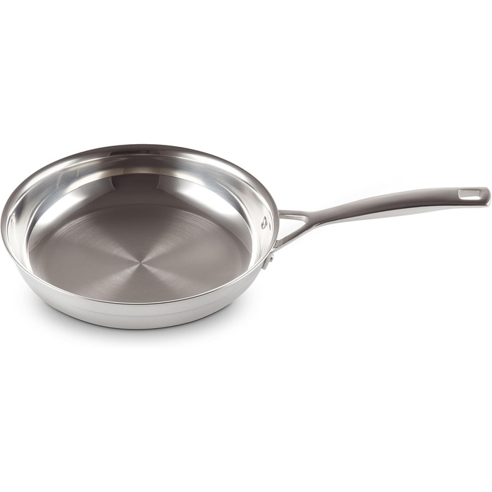 Сковорода LE CREUSET з нержавіючої сталі, 24 см, без покриття, для всіх типів плит (включно з індукцією) та духовки