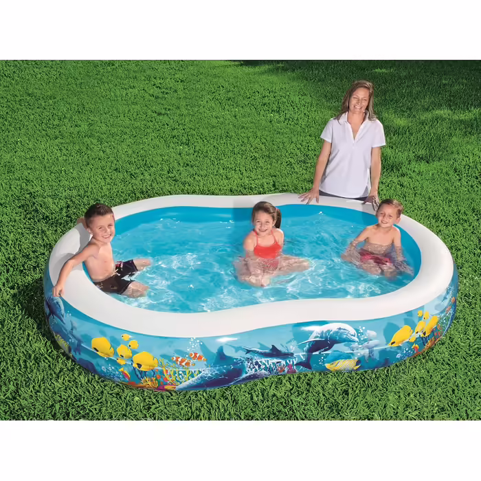 Надувний сімейний басейн Bestway Sea Ground 262x157x46 см
