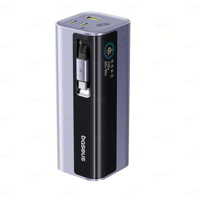 Powerbank Baseus EnerGeek для ноутбука: 20000mAh, 100W, 2x USB-C PD 3.0, Digital Display, сумісний з MacBook, Dell, HP, SteamDeck, iPhone, Samsung