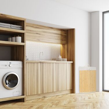 Кошик для білизни Relaxdays з бамбука