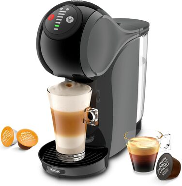Кавомашина NESCAFÉ Dolce Gusto Genio S автоматична, сірий колір, стартовий набір з 6 пачок кави STARBUCKS by NESCAFÉ Dolce Gusto