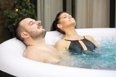 Надувний гідромасажний басейн-спа Bestway Lay-Z-Spa Miami AirJet Whirlpool для 2-4 осіб, 180 x 66 см, чорний