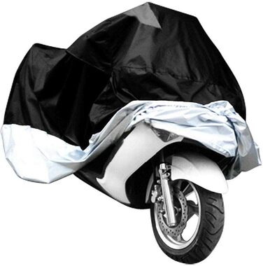 Дорожній чохол для мотоцикла Trintion зовнішній критий чохол XXXL водонепроникний і зимостійкий з отворами для замку 210D Оксфордська тканина пилозахисний брезент для мотоцикла мотоциклетний брезент 265 x 105 x 125 см