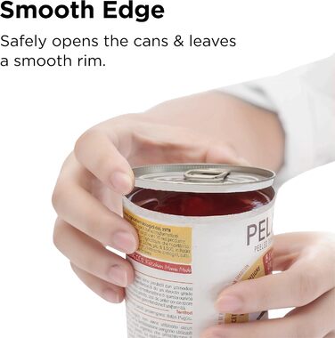 Електричний відкривач банок Kitchen Mama 2.0: Автоматичний, бездротовий, з гладкою кромкою, безпечний (Морський колір)