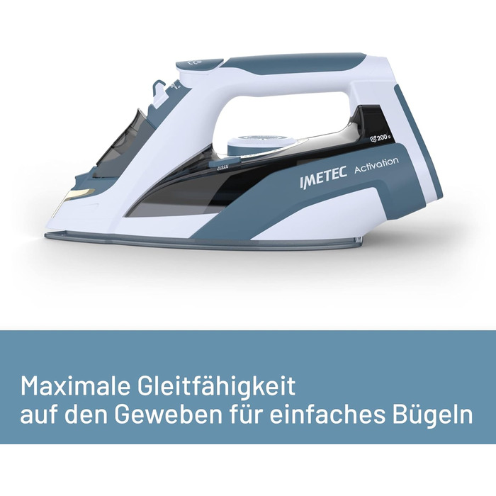 Відпарювач Imetec Activation з керамічно-турмаліновою підошвою, 200 г/хв, ZeroCalc, 2400 Вт