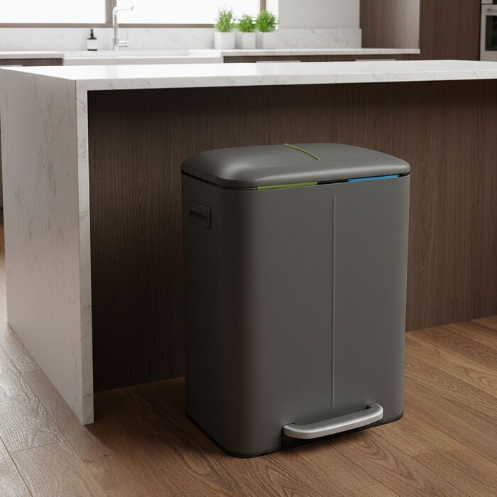 Відро для сміття Relaxdays з двома відділеннями