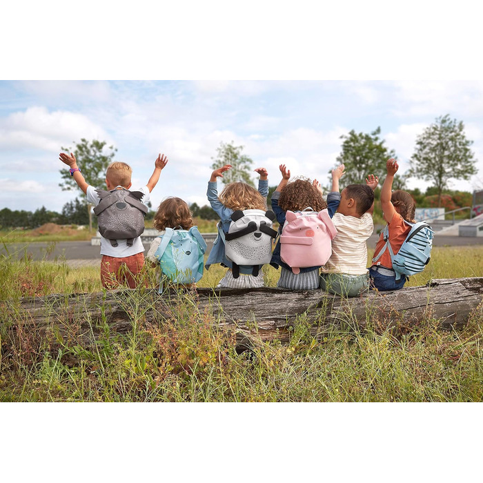 Дитячий рюкзак дитячий садок з нагрудним ременем від 3 років/Рюкзак Про друзів, Cali Wombat, 28 см, 3,5 л Cali Wombat Brown