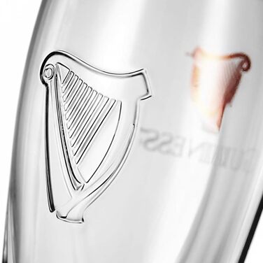 Пивні келихи Guinness Glas набір з 2 шт 568 мл з логотипом та арфою - оригінальні склянки для пива