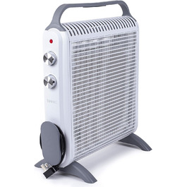 Електричний радіатор Duronic HV180 1800 Вт слюдяні теплові хвилі Нагріти за 1 хв Енергозберігаюче опалення з терморегулятором Для офісу, дому, спальні