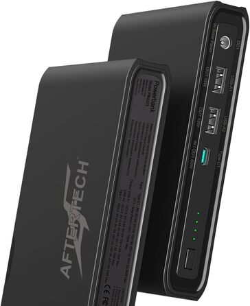 AFTERTECH Mini UPS Powerbank 12V 3000mAh: Джерело безперебійного живлення з USB-виходом, Li-Ion акумулятор