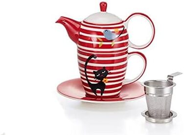 Х НОВИЙ чай teemando для одного набору 'Elly керамічний, 4 предмети горщик 0,35 л, чашка 0,25 л 2 TFO, 2 шт., 2