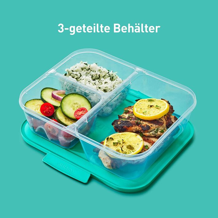 Набір контейнерів для їжі Nest IT Meal Prep | 5 шт, 1.9 л, 3 відділення, зелені