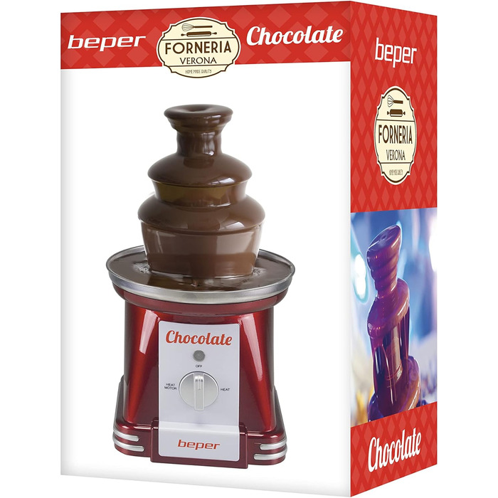 Шоколадний фонтан BEPER P101CUD200, ABS пластик, об'єм 750 мл