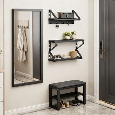 Набір полиць для стін Relaxdays (3 розміри)