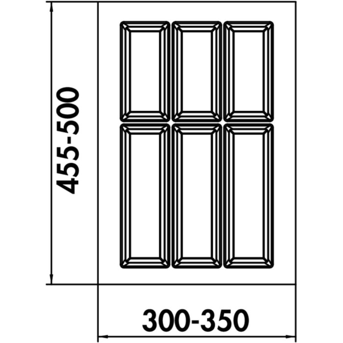 Лоток для столових приборів NABER Adesso 2, шафа 400 (50 символів)