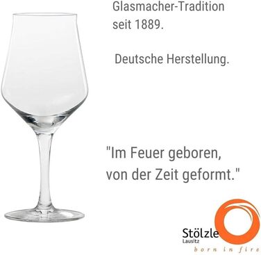 Келихи для крафтового пива Stlzle Lausitz 430 мл, набір з 6 шт. , посудомийна машина та ударостійка, кришталеве скло