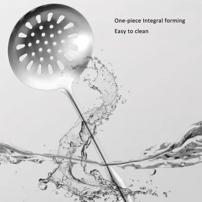 Набір кухонного начиння з нержавіючої сталі 304, 6 предметів: лопатка, ложка для супу та інше