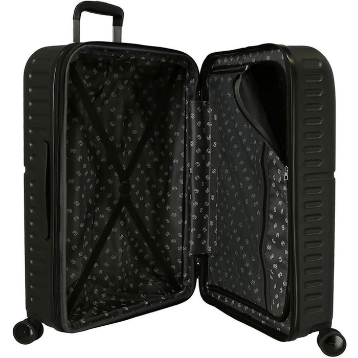 Набір валіз Pepe Jeans Highlight, чорний, 55/70 см, жорсткий корпус, ABS-замок, інтегрований, об'єм 116 л, вага 7,54 кг, 4 колеса, ручна поклажа