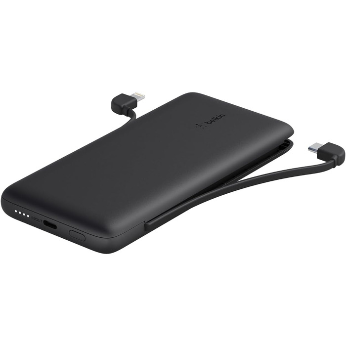 Повербанк Belkin BOOSTCHARGE Plus 10K (10 000 мАг, кабель Lightning & USB-C, порт USB-C) - чорний