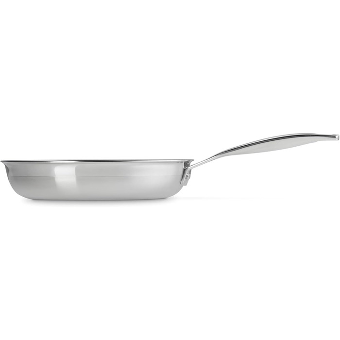 Сковорода LE CREUSET з нержавіючої сталі, 24 см, без покриття, для всіх типів плит (включно з індукцією) та духовки