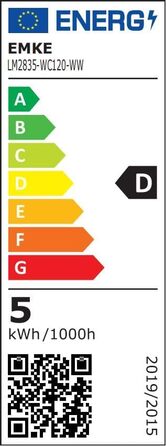 Дзеркало для ванної кімнати EMKE з підсвічуванням, 50 см, кругле, без рами, з регулюванням яскравості, 3 кольори світла, антизапар, сенсорне управління, функція пам'яті, 60x60 см