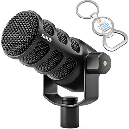 Мікрофон Rode PodMic USB/XLR для подкастів, мовлення, чорний + відкривачка keepdrum