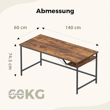 Комп'ютерний стіл Mericonia 120 см, ігровий стіл для невеликих приміщень, білий стіл для дому та офісу, стіл для студентів
