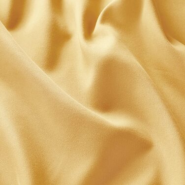Шарф з вушками фіранка однотонна непрозора, але напівпрозора шаль HxB 245x140 см-декоративний шарф з мікрофібри з красивим легким чохлом-фіранка Type117 (жовта)