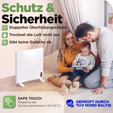 Інфранічна тепла піч TermoPlaza WiFi з термостатом 270 Вт для приміщень до 7 м² | Розумна інфрачервона піч для стін та підлоги | Енергоефективна електрична піч-конвектор для дому та ванної кімнати 270 Вт з Wi-Fi