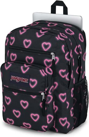 Рюкзак JanSport BIG STUDENT Щасливі серця чорний