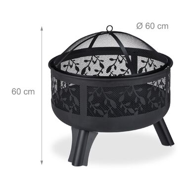 Вогнище Relaxdays із захистом від іскор