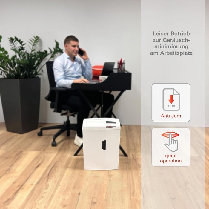 Шредер HSM Shredstar X10: безпечне знищення документів, P-4, 10 аркушів, 4.5x30 мм, для дому та офісу