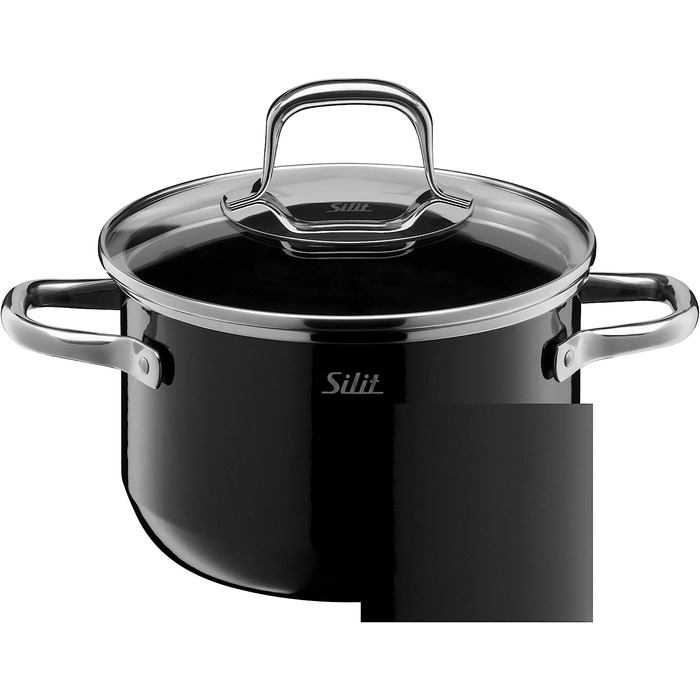 Набір каструль Silit Elegance Line Induktion, 4 шт., Silargan, чорний, без нікелю