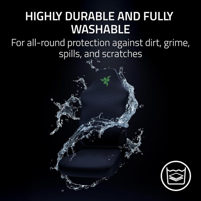 Ігровий крісло Razer Iskur V2 X з підтримкою попереку (м'яка тканина, 2D підлокітники, щільна піна) Quartz, Сучасний дизайн