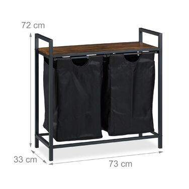 Сортувальник для білизни Relaxdays з полицею