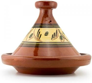 Тажин марокканський Tanger, глазурований, Ø 26 см, для 2-3 осіб - каструля для приготування, преміум-якість, для всіх типів плит та духовки