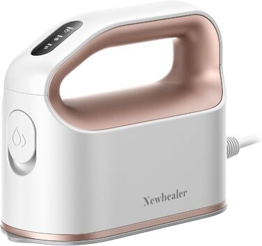 Праска для одягу Newbealer: компактна туристична праска, 1200W, 3 режими, швидкий нагрів 45с, зелено-золота