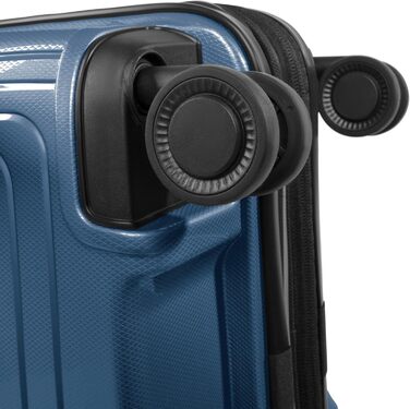 Набір валіз REDOLZ Essentials 14: S (55 см), M (66 см), L (77 см) з розширенням, TSA, 4 колеса (Dark Blue Metallic)