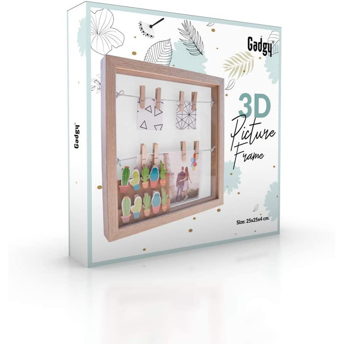 Рамка для фотографій Gadgy 3D для заповнення / Рамка для об'єктів Рамка для фотографій з дужками Рамка для фотографій грошовий подарунок / 3D рамка для фотографій краватка