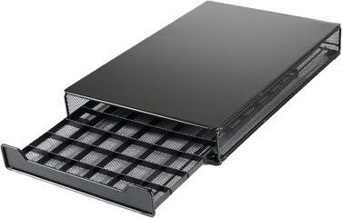 Тримач для капсул кави, ящик для зберігання Nespresso, місткість 60 шт, червоний, однотонний (Getaway Solids)