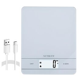 Ваги для кави NUTRI FIT Mini з таймером, USB-C, LED-дисплеєм, 2 кг/0,1 г, чорний (EK9380HR-weiss)