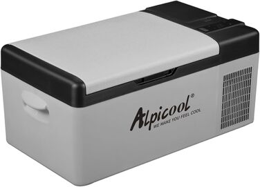 Термохолодильник Alpicool 12V Ec15 - Міні холодильник з компресором для авто, кемпінгу та подорожей (15L, чорний)