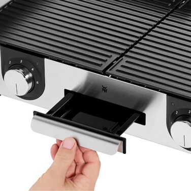 Електрогриль WMF Lono Master Grill 50x28 см з двома зонами нагріву, нержавіюча сталь, для барбекю