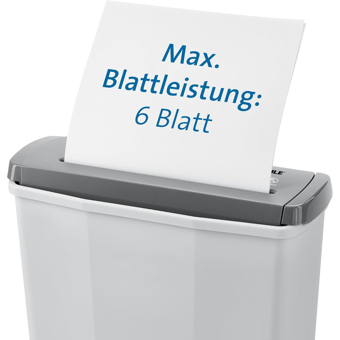 Шредер Dahle PaperSAFE PS 120: безпечне знищення документів, P4, 8 листів, сірий