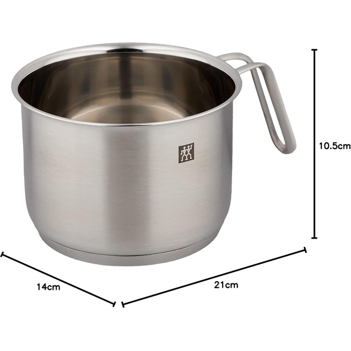 Півлітровий молочник Zwilling Pico, 14 см, нержавіюча сталь 18/10