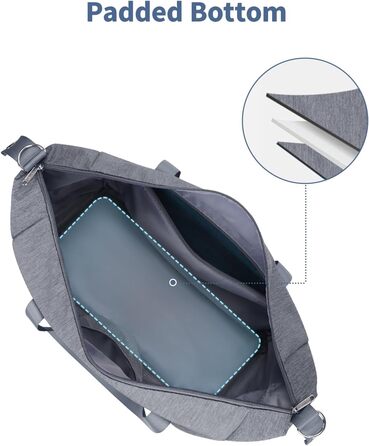 Ручна поклажа Narwey 40L Grey (45x36x20 см) - Сумка вихідного дня/Спорт для жінок та чоловіків