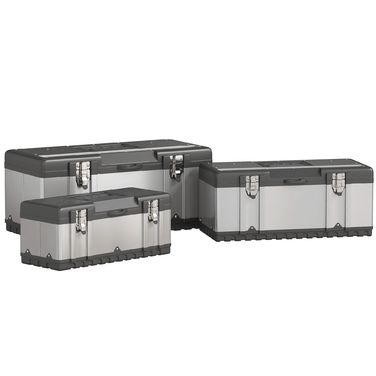 Набір інструментів у кейсі (3 шт.), нержавіюча сталь, пластик, сріблястого кольору