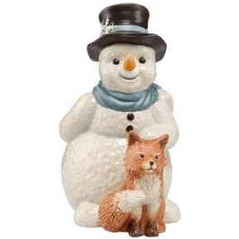Фігурка сніговика Goebel X-Mas Мій розумний друг з керамограніту різнокольорова, розміри 6см х 9см х 12см, 66-703-61-1