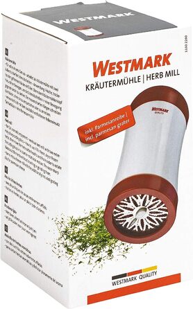 Млин для трав Westmark 2 в 1 15 см сталь/пластик біло-червоний