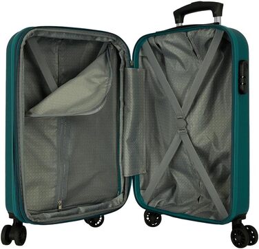 Чохол-валіза Roll Road Flex з ABS-пластику, бокове замкове закриття, 4 подвійні колеса, ручна валіза, практичний внутрішній простір з одним відділенням (Khaki)